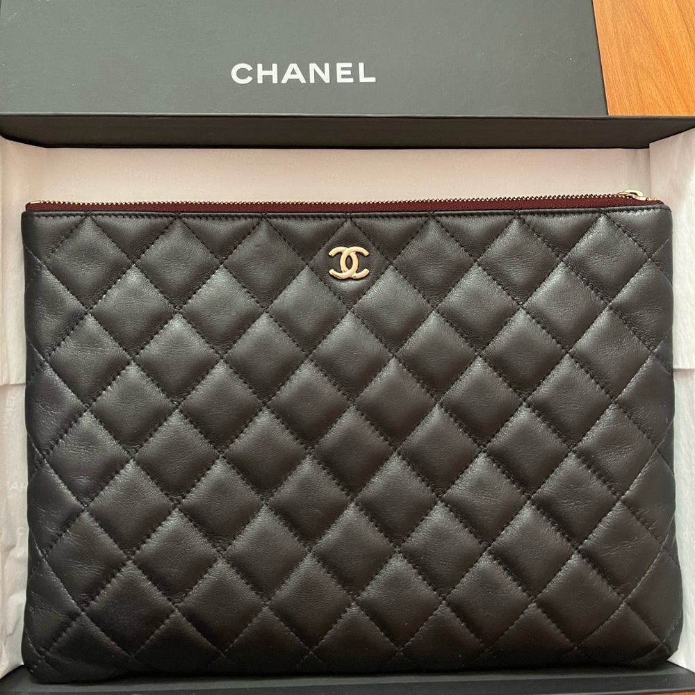 Chanel Quilted O-Case Medium